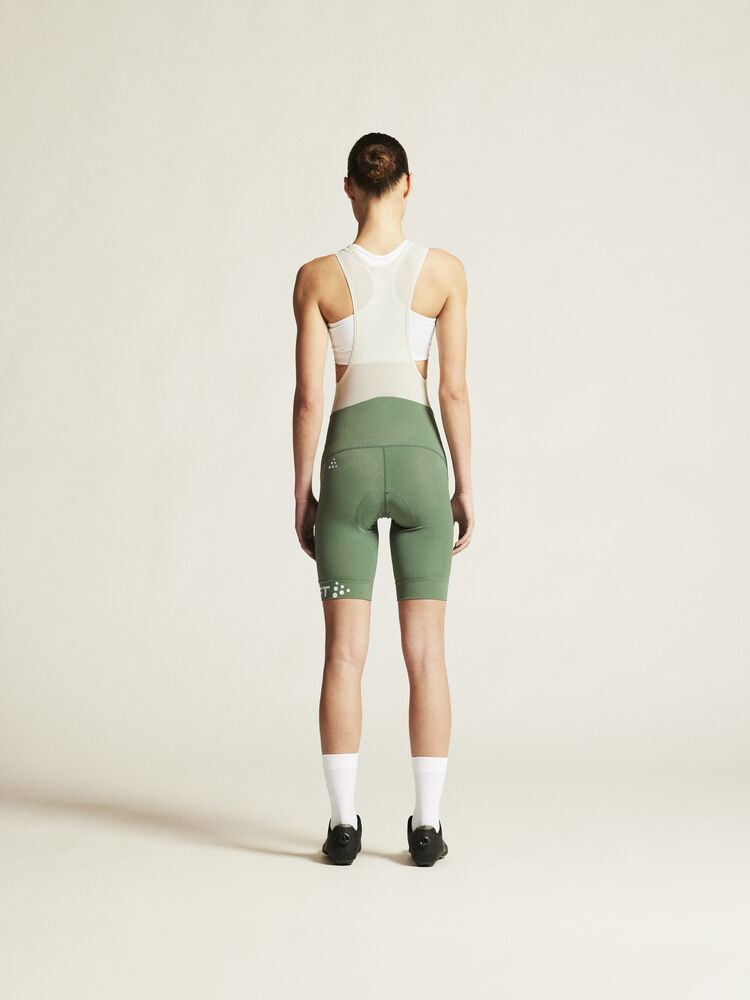 Craft CORE Endur Bib Shorts W - Thyme/Tofu [626905] / XS