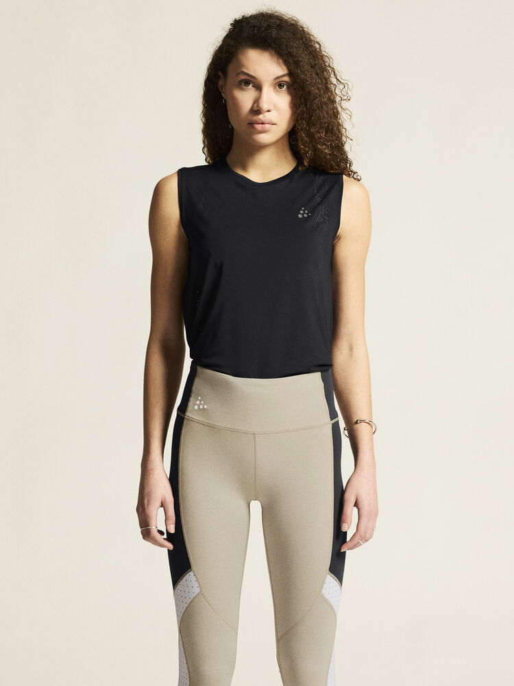Craft ADV Tone Perforated Tank Top W - Black AW25 [999000] / XS