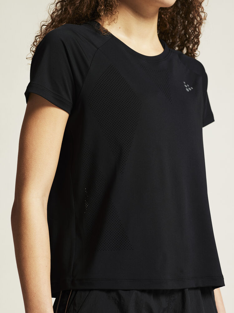 Craft ADV Tone Perforated Tee W - Black AW25 [999000] / XS