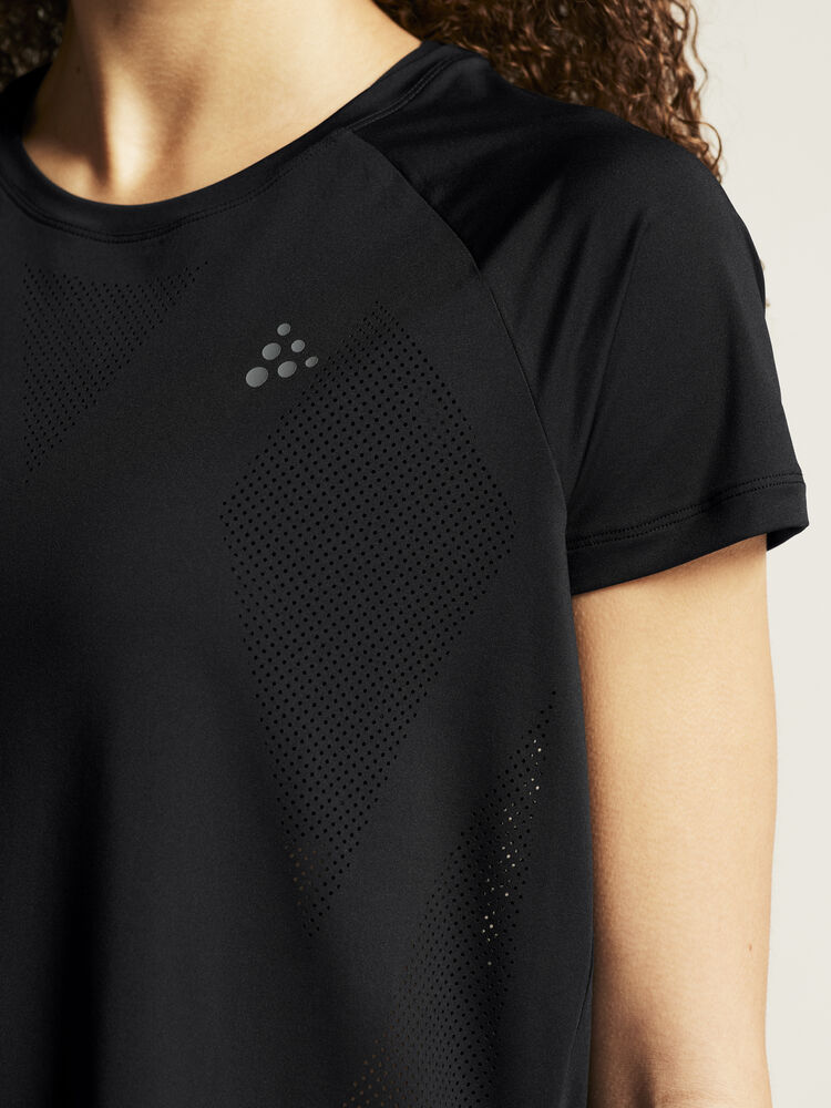 Craft ADV Tone Perforated Tee W - Black AW25 [999000] / XS