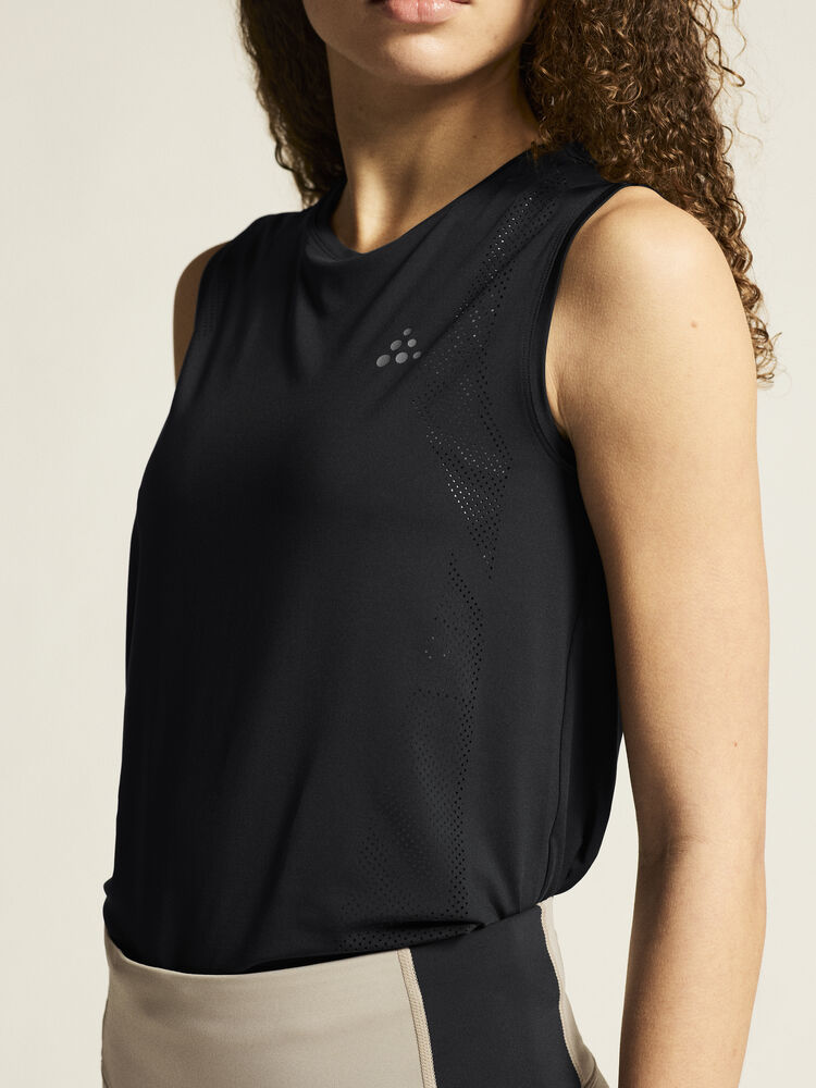 Craft ADV Tone Perforated Tank Top W - Black AW25 [999000] / XS