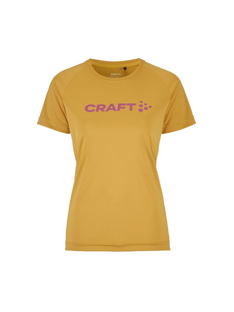 CORE Essence Logo Tee W från Craft i Turmeric/Rouge