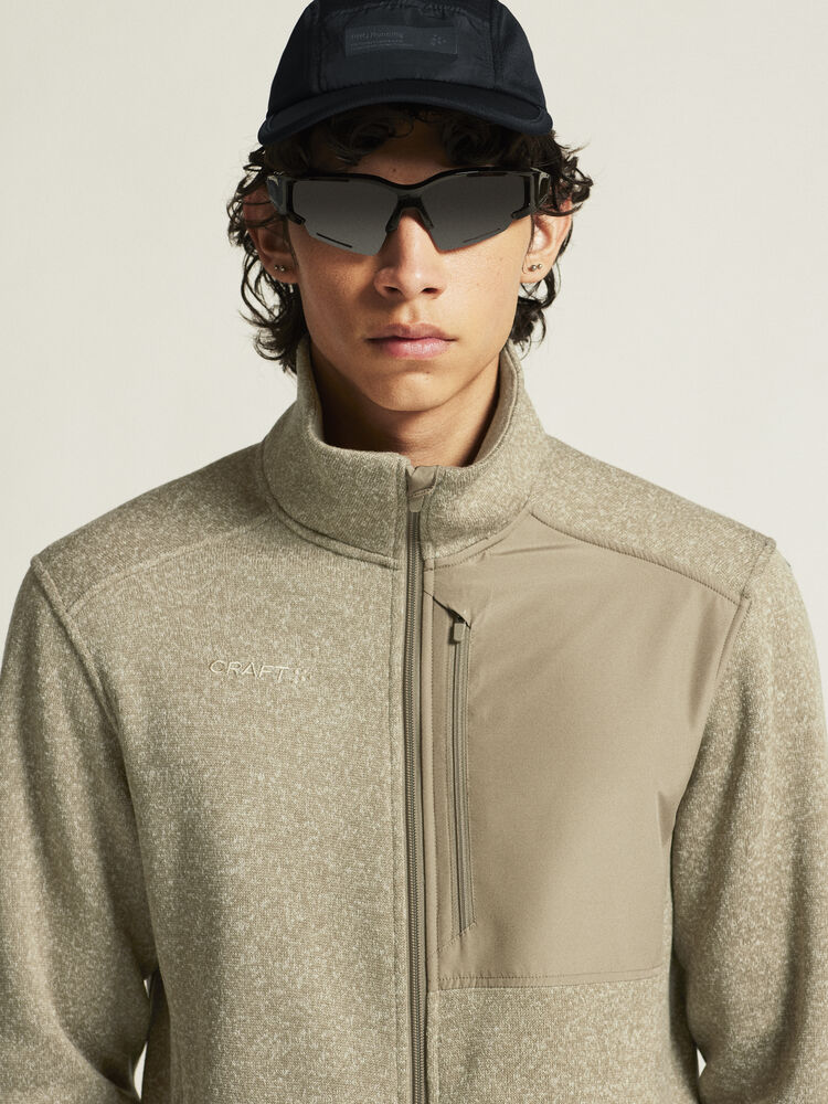 Craft ADV Explore Heavy Fleece Jacket M - Raw Melange [237200] / XS