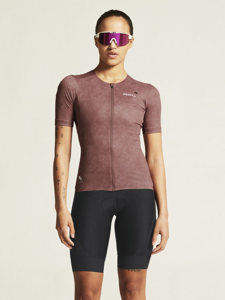 Craft PRO Gravel Ss Jersey W - Rose Brown/Multi [473007] / XS