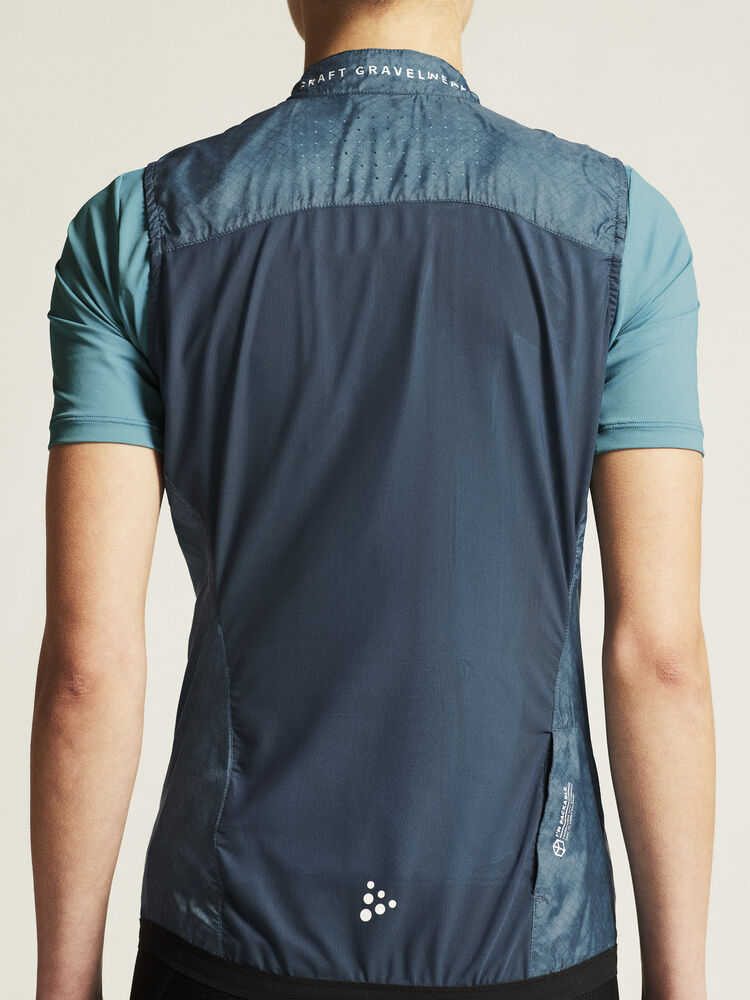 Craft PRO Gravel Wind Vest W - Lake/Multi [328007] / XS