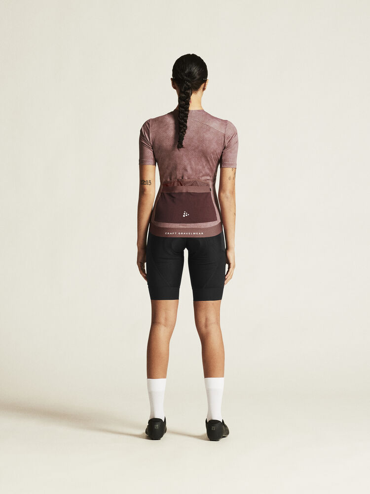 Craft PRO Gravel Ss Jersey W - Rose Brown/Multi [473007] / XS