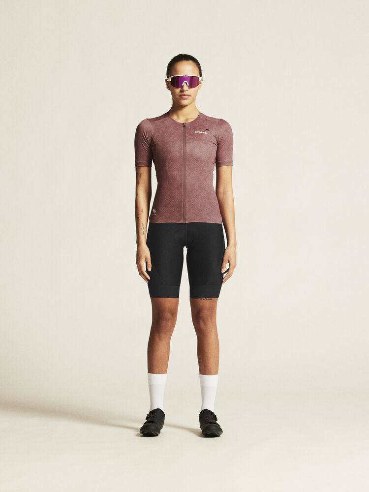 Craft PRO Gravel Ss Jersey W - Rose Brown/Multi [473007] / XS