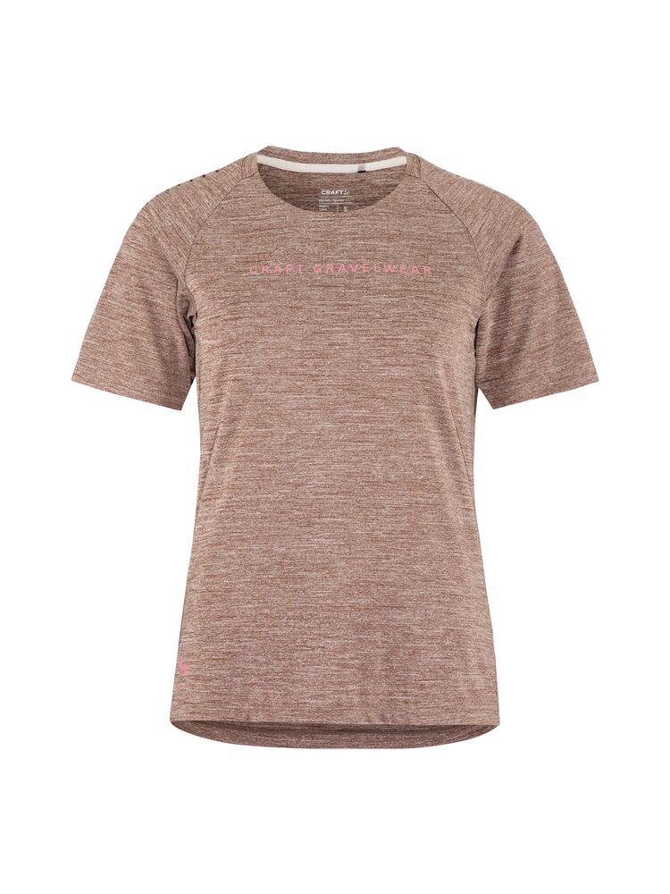 ADV Gravel Ss Tee W från Craft i Rose brown