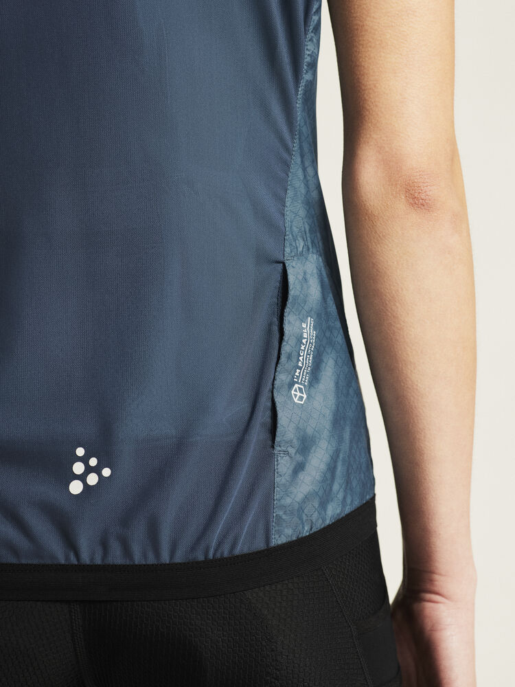Craft PRO Gravel Wind Vest W - Lake/Multi [328007] / XS