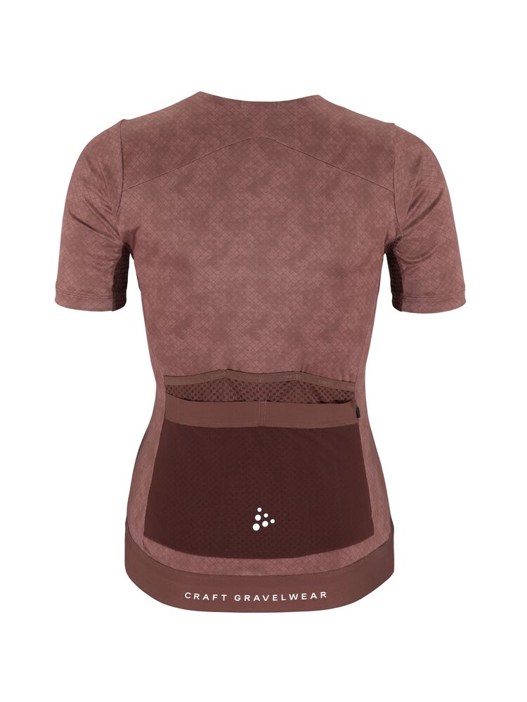 Craft PRO Gravel Ss Jersey W - Rose Brown/Multi [473007] / XS