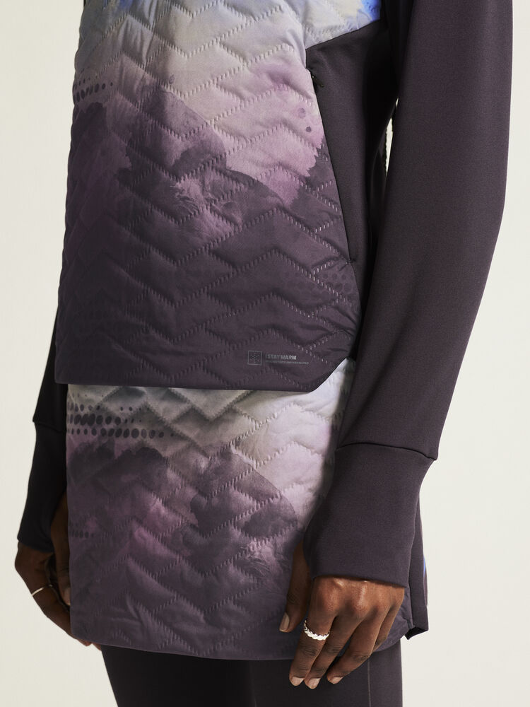 Craft ADV SubZ Sweater 3 W - Dk Plum/Multi [499007] / XS