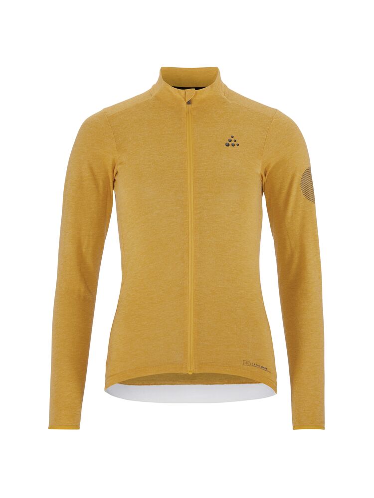 Core Bike Essence Wool LS Jersey W från Craft i Turmeric/Melange