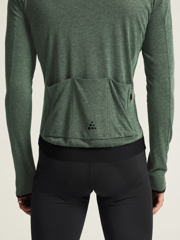Craft Core Bike Essence Wool LS Jersey M - Biome/Melange [640200] / XS