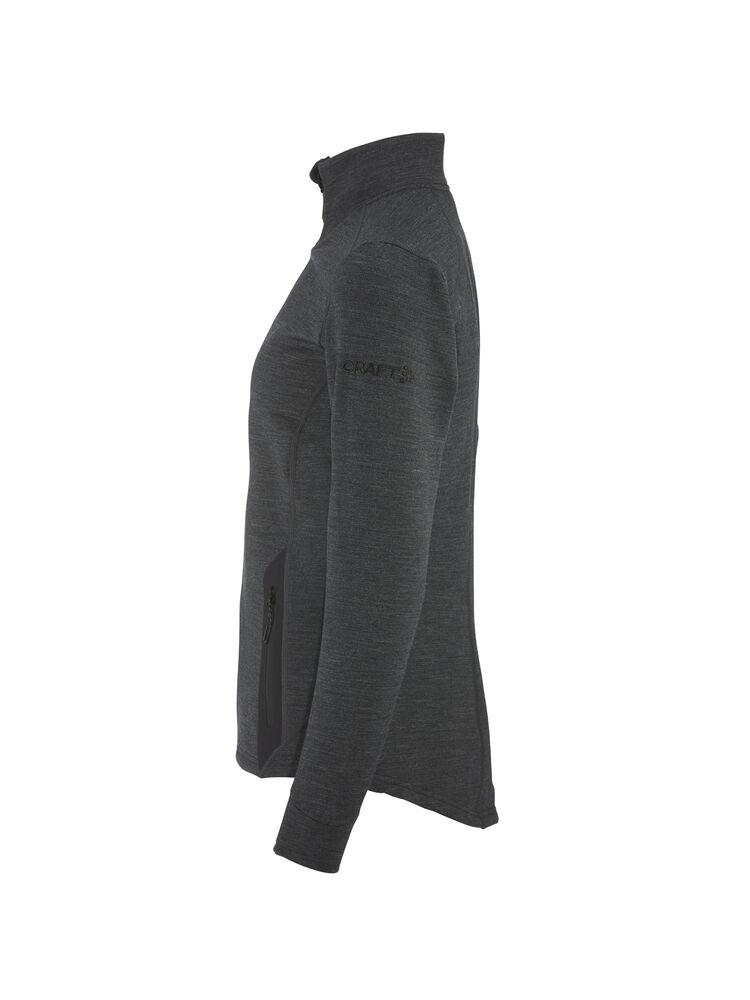 Craft PRO Explore Wool Midlayer W - BLACK MELANGE [998000] / XS