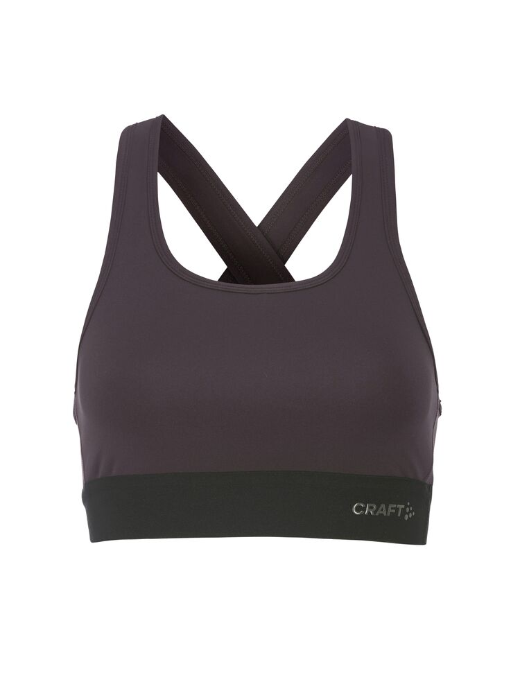 Training Bra Padded  W från Craft i Dk plum