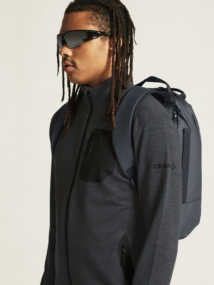 Craft PRO Explore Wool Midlayer M - BLACK MELANGE [998000] / S