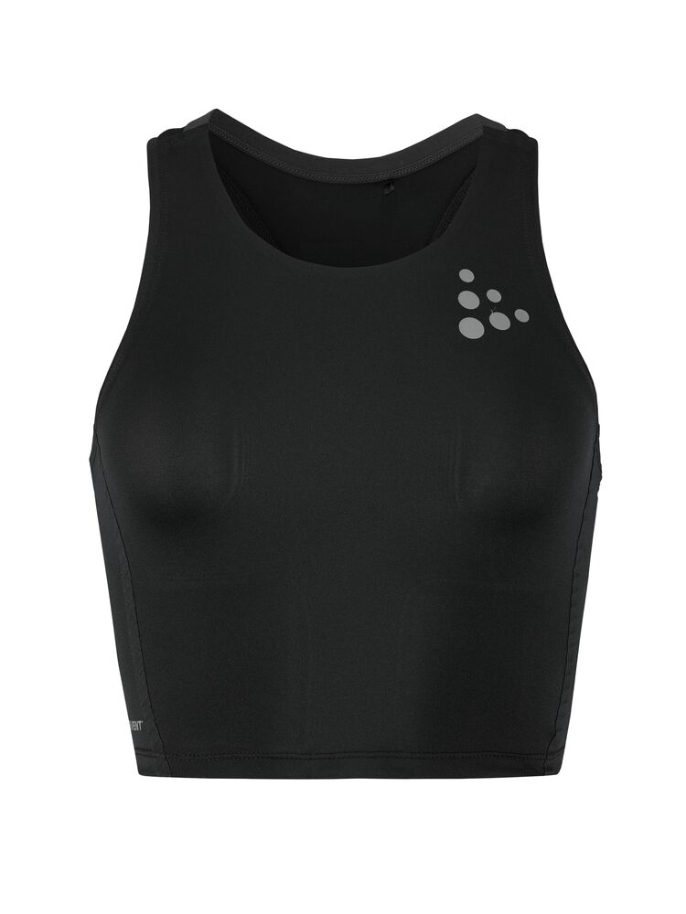 PRO Hypervent Cropped Top 2 W från Craft i Svart