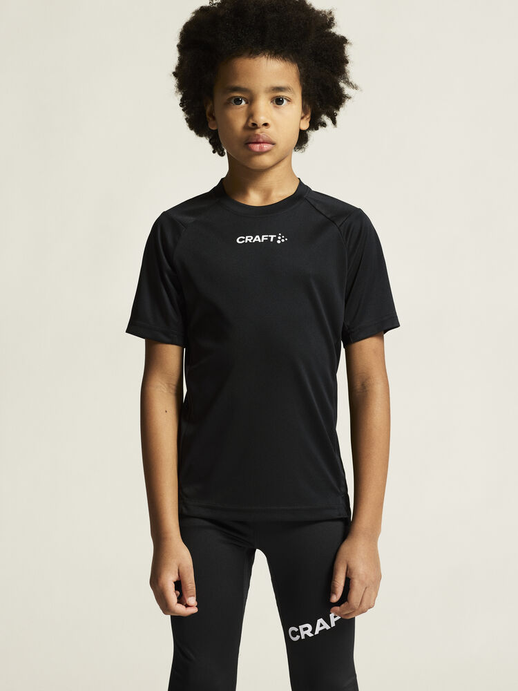 Craft Rush 2.0 Ss Tee Jr - Black AW25 [999000] / 122/128