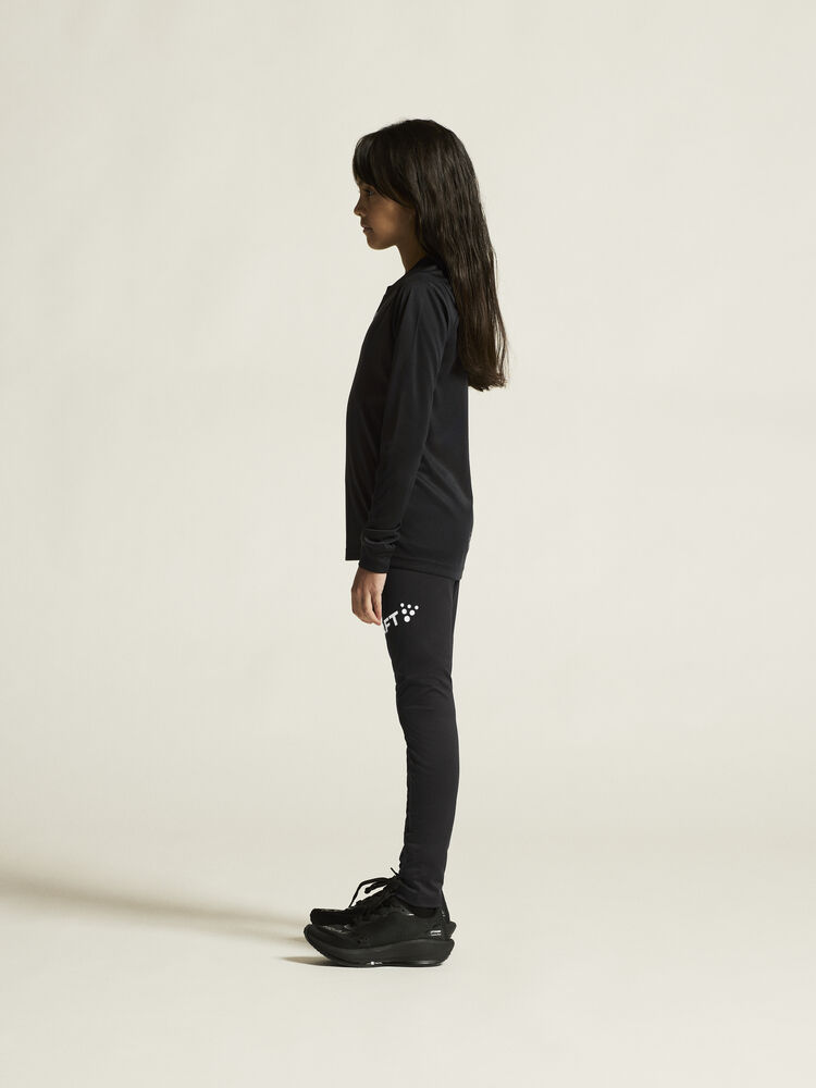 Craft Rush 2.0 Ls Tee Jr - Black AW25 [999000] / 122/128