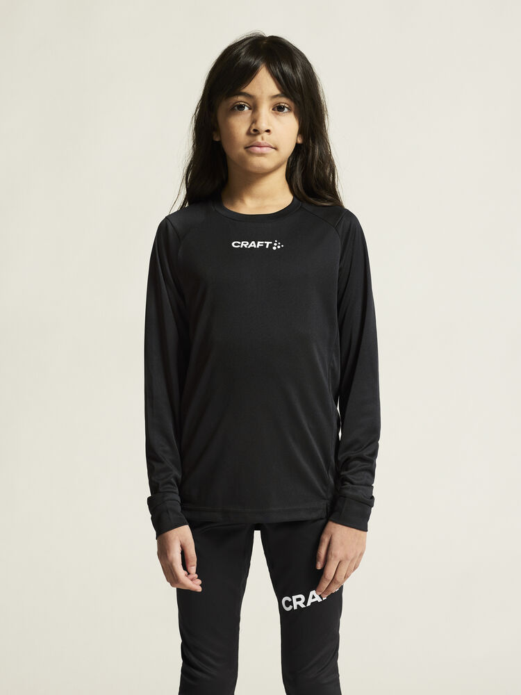 Craft Rush 2.0 Ls Tee Jr - Black AW25 [999000] / 122/128