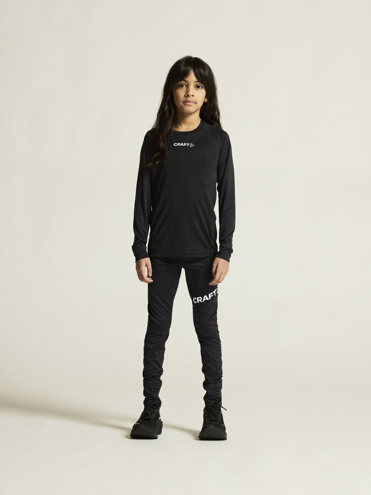 Craft Rush 2.0 Ls Tee Jr - Black AW25 [999000] / 122/128