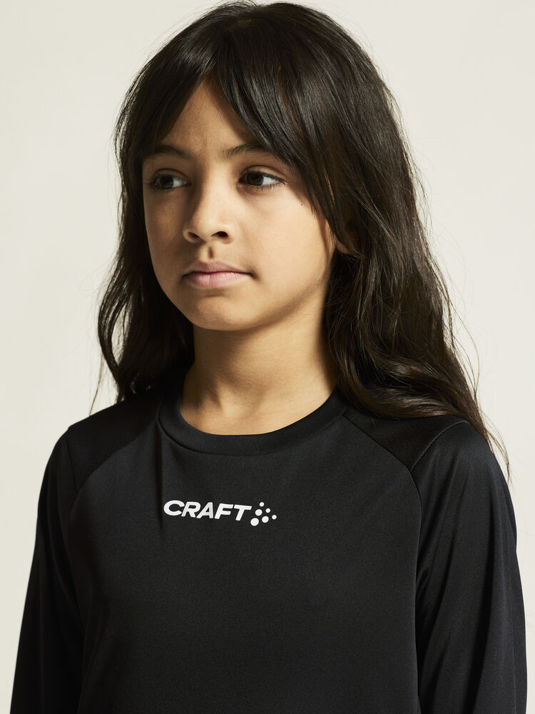 Craft Rush 2.0 Ls Tee Jr - Black AW25 [999000] / 122/128