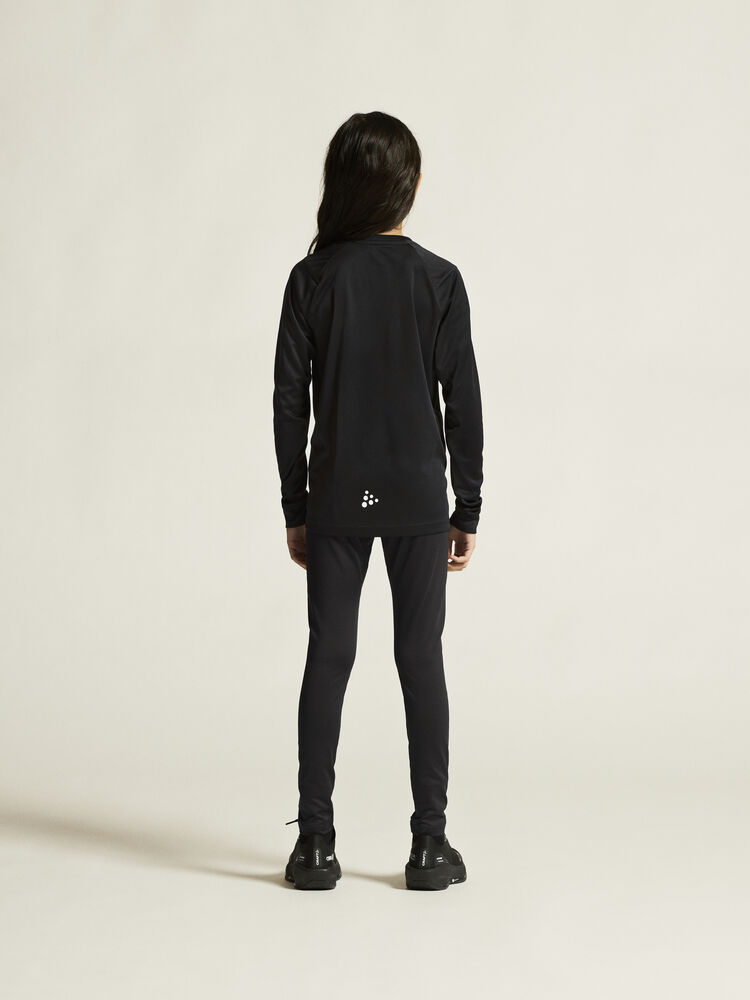 Craft Rush 2.0 Ls Tee Jr - Black AW25 [999000] / 122/128