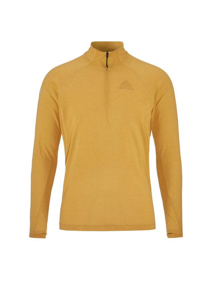 Wool LS Tee M från Craft i Turmeric/Melange