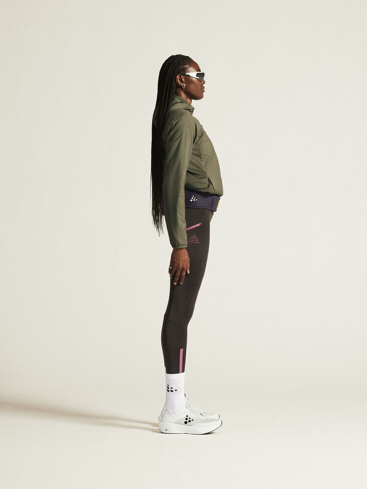 Craft PRO Trail Tights 2 W - Bark/Rouge [281744] / XS