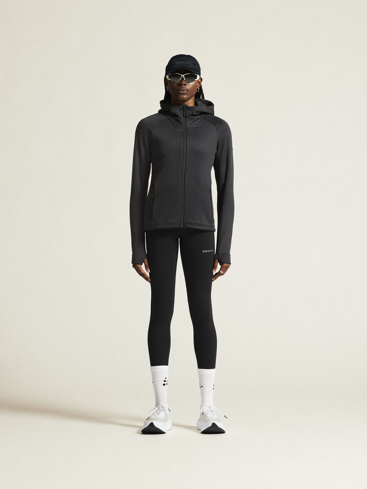 Craft ADV Explore Power Fleece Hood Jkt W - Black AW25 [999000] / XS