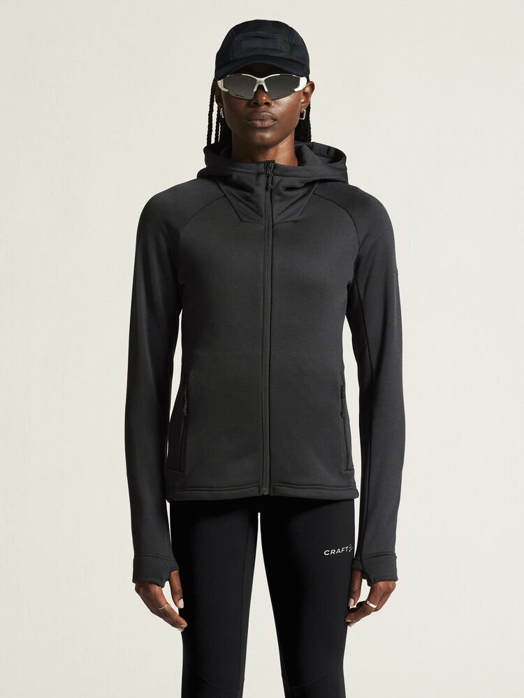 Craft ADV Explore Power Fleece Hood Jkt W - Black AW25 [999000] / XS