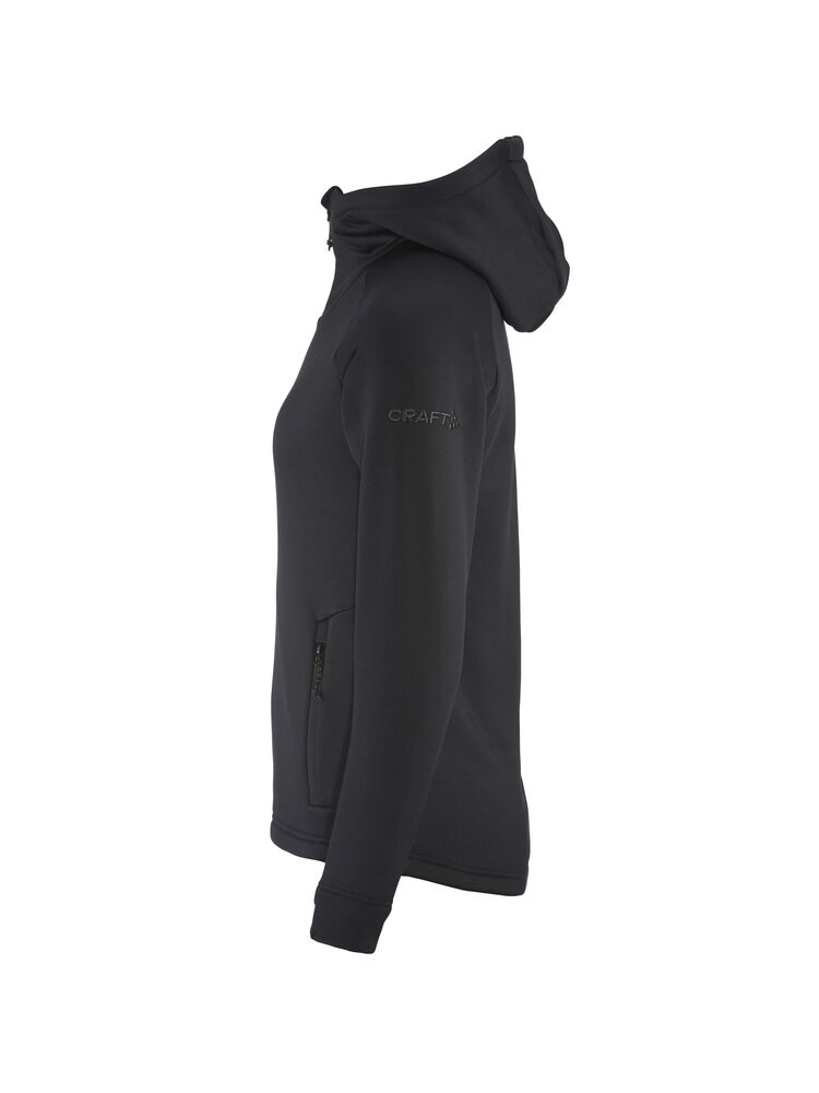 Craft ADV Explore Power Fleece Hood Jkt W - Black AW25 [999000] / XS