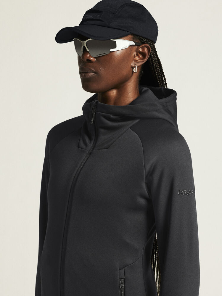 Craft ADV Explore Power Fleece Hood Jkt W - Black AW25 [999000] / XS