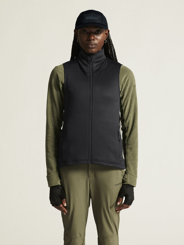 Craft ADV Explore Power Fleece Vest W - Black AW25 [999000] / XS