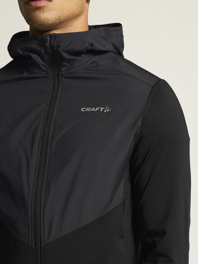 Craft ADV Essence Jersey Hood Jkt 2 M - Black AW25 [999000] / XS
