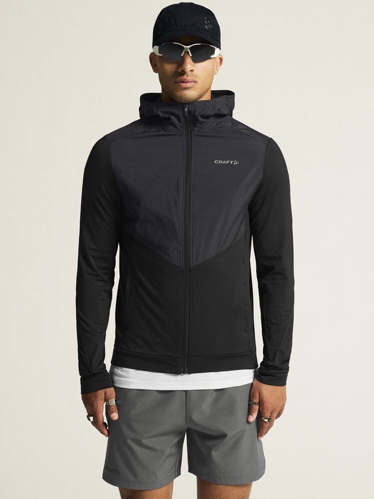 Craft ADV Essence Jersey Hood Jkt 2 M - Black AW25 [999000] / XS