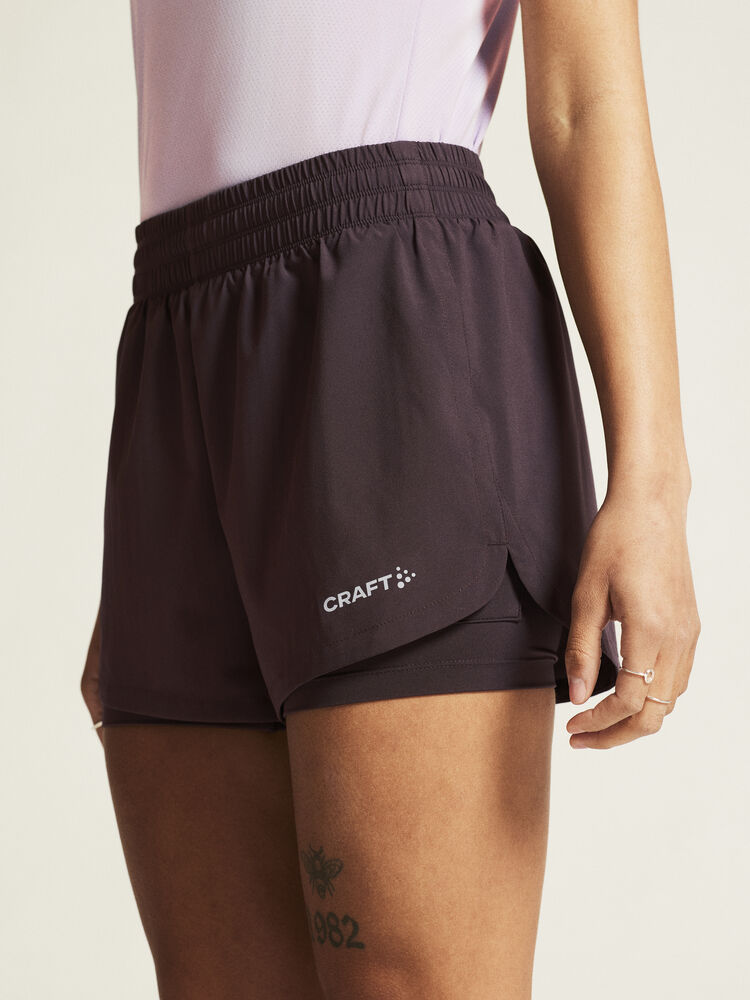 Craft ADV Essence 2-In-1 Shorts 2 W - Dk Plum (retail) [499000] / XS