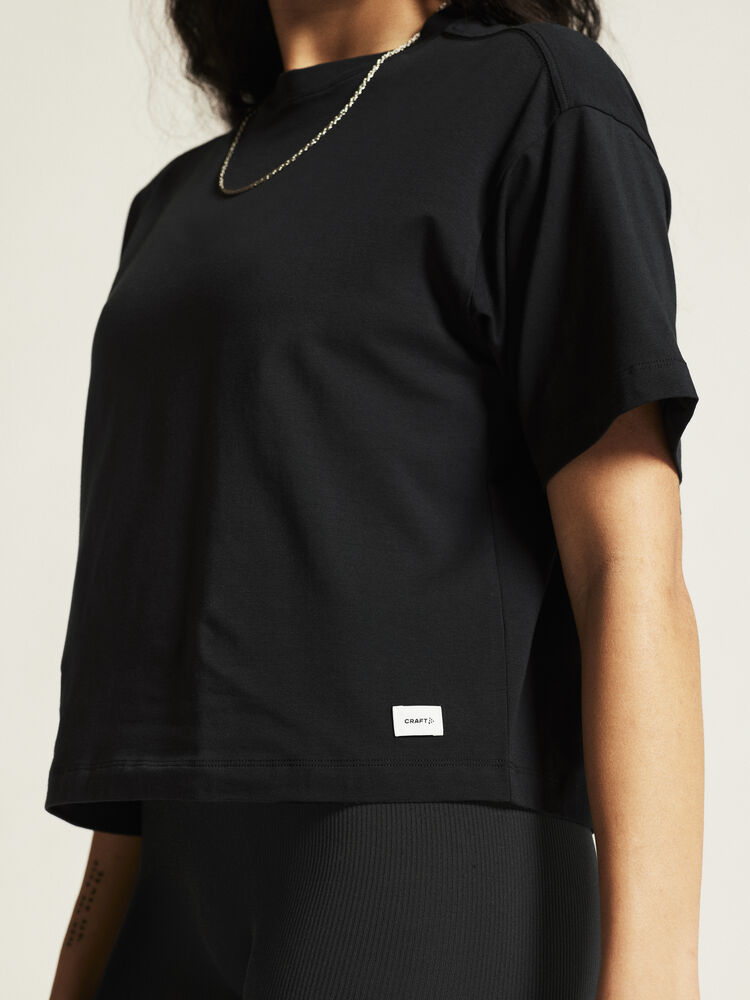 Craft Collective Relaxed Ss Tee W - Black AW25 [999000] / XS