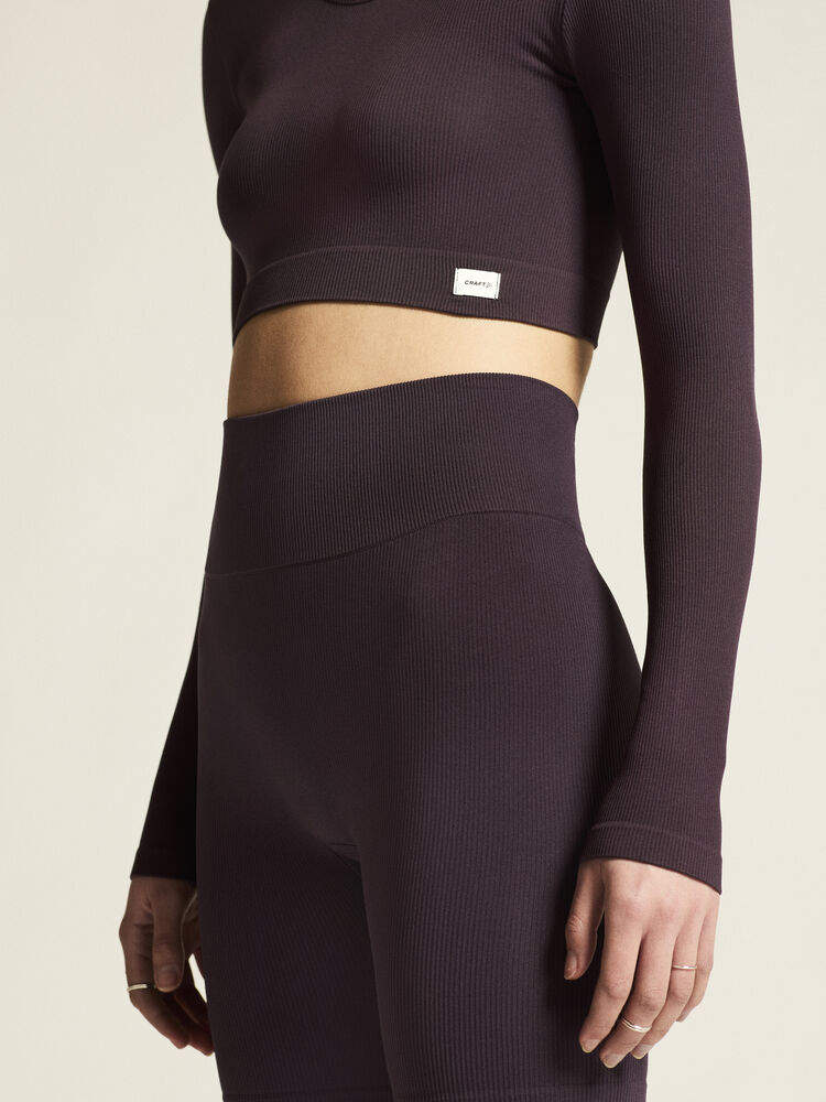 Craft Collective Rib Short Tights W - Dk Plum (retail) [499000] / L/XL