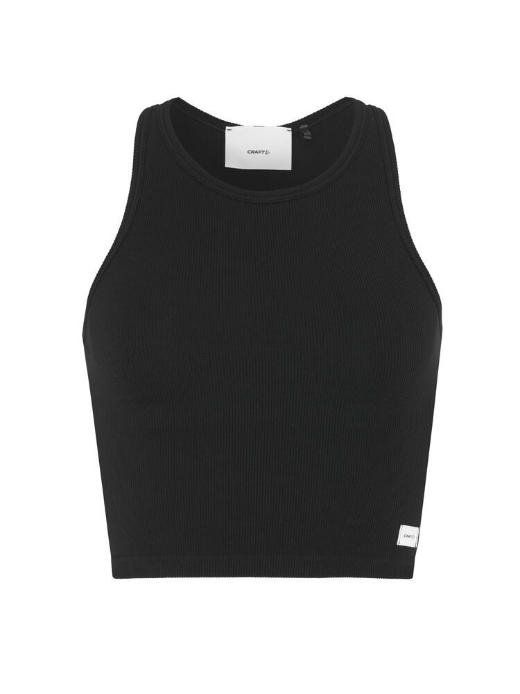 Craft Collective Rib Tank Top W - Black AW25 [999000] / L/XL
