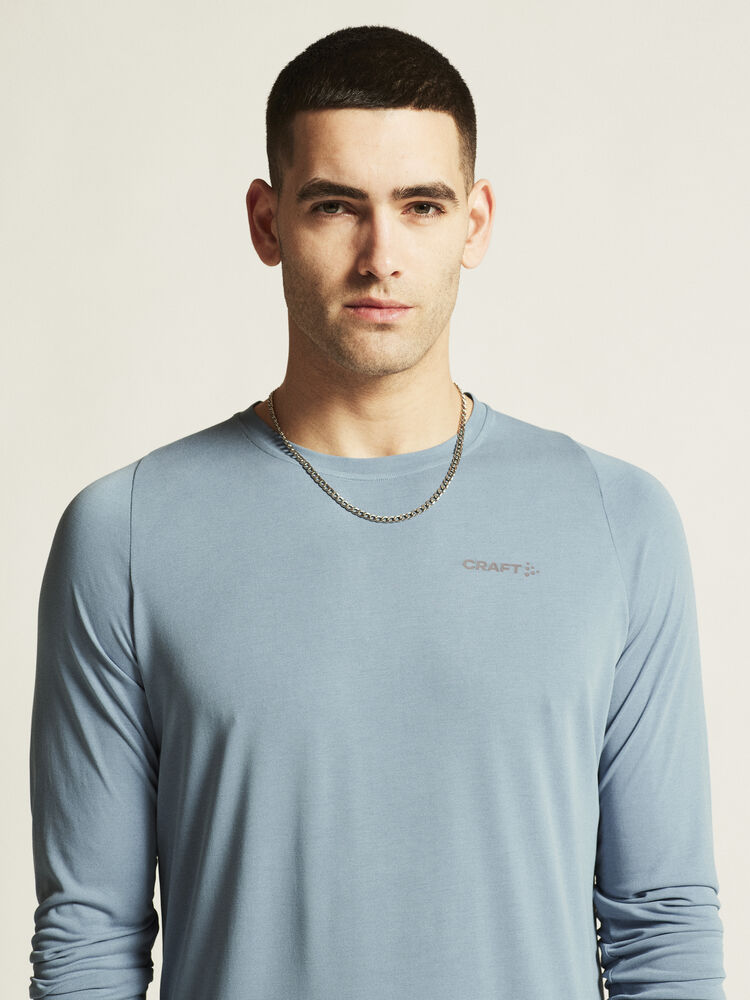 Craft Collective Bi-Blend Ls Tee M - River [363000] / XS