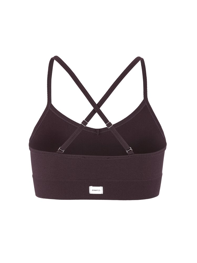 Craft Collective Rib Strap Sports Bra W - Dk Plum (retail) [499000] / L/XL