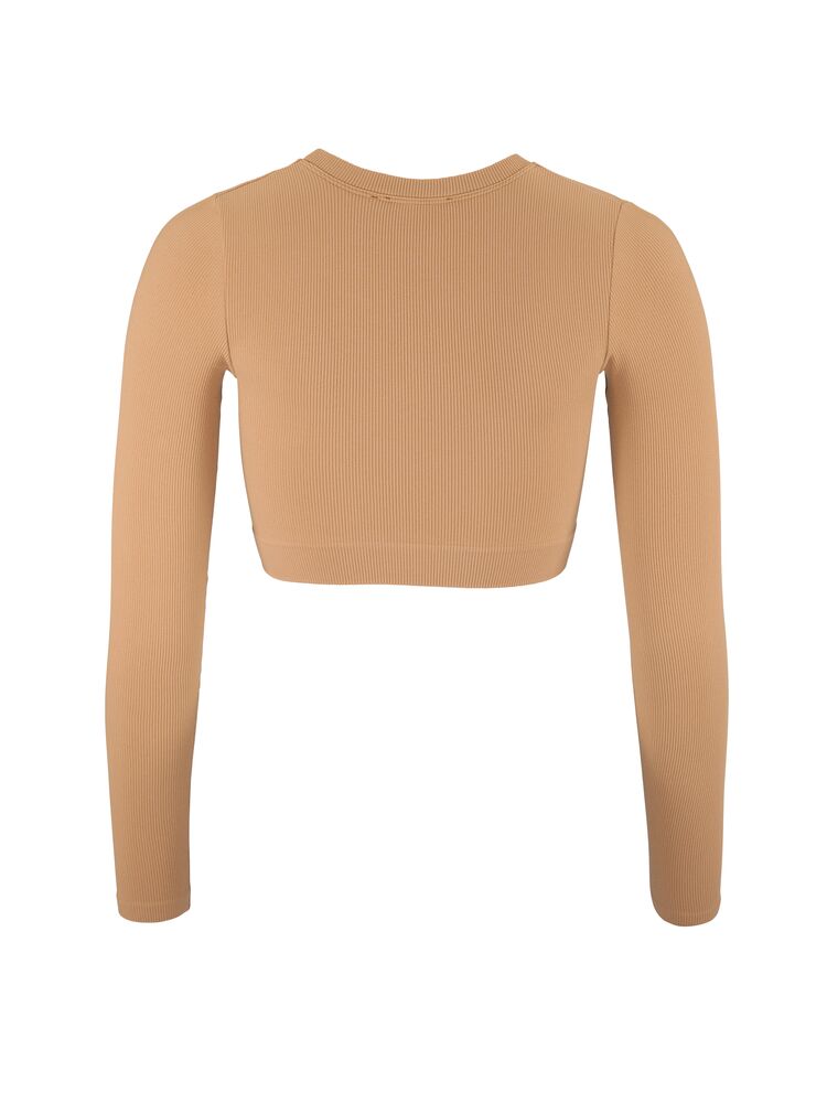 Craft Collective Rib Cropped Ls Top W - Syrup (retail) [246000] / L/XL