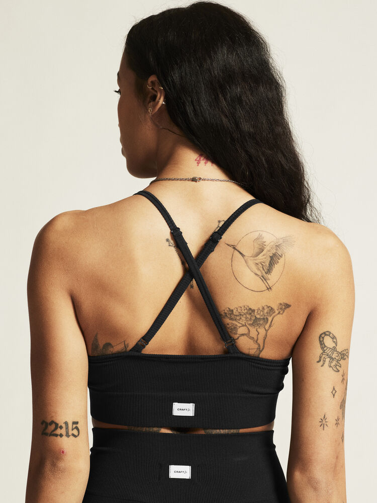 Craft Collective Rib Strap Sports Bra W - Black AW25 [999000] / L/XL