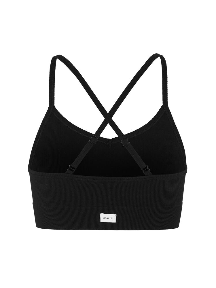 Craft Collective Rib Strap Sports Bra W - Black AW25 [999000] / L/XL
