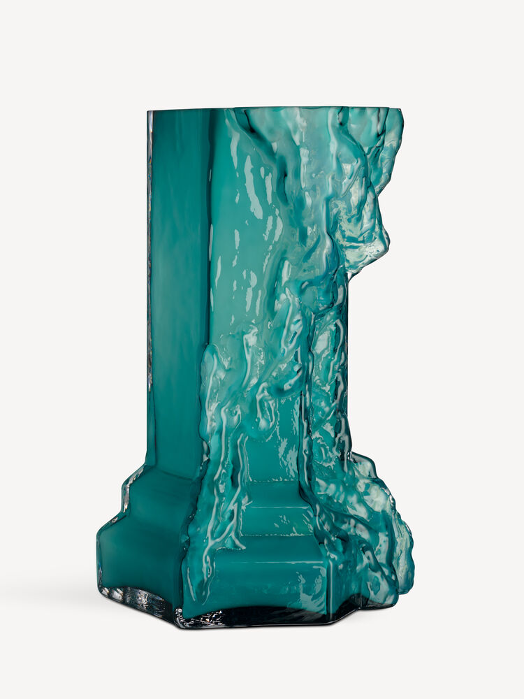 Rocky Baroque Vase Chrysocolla 350Mm