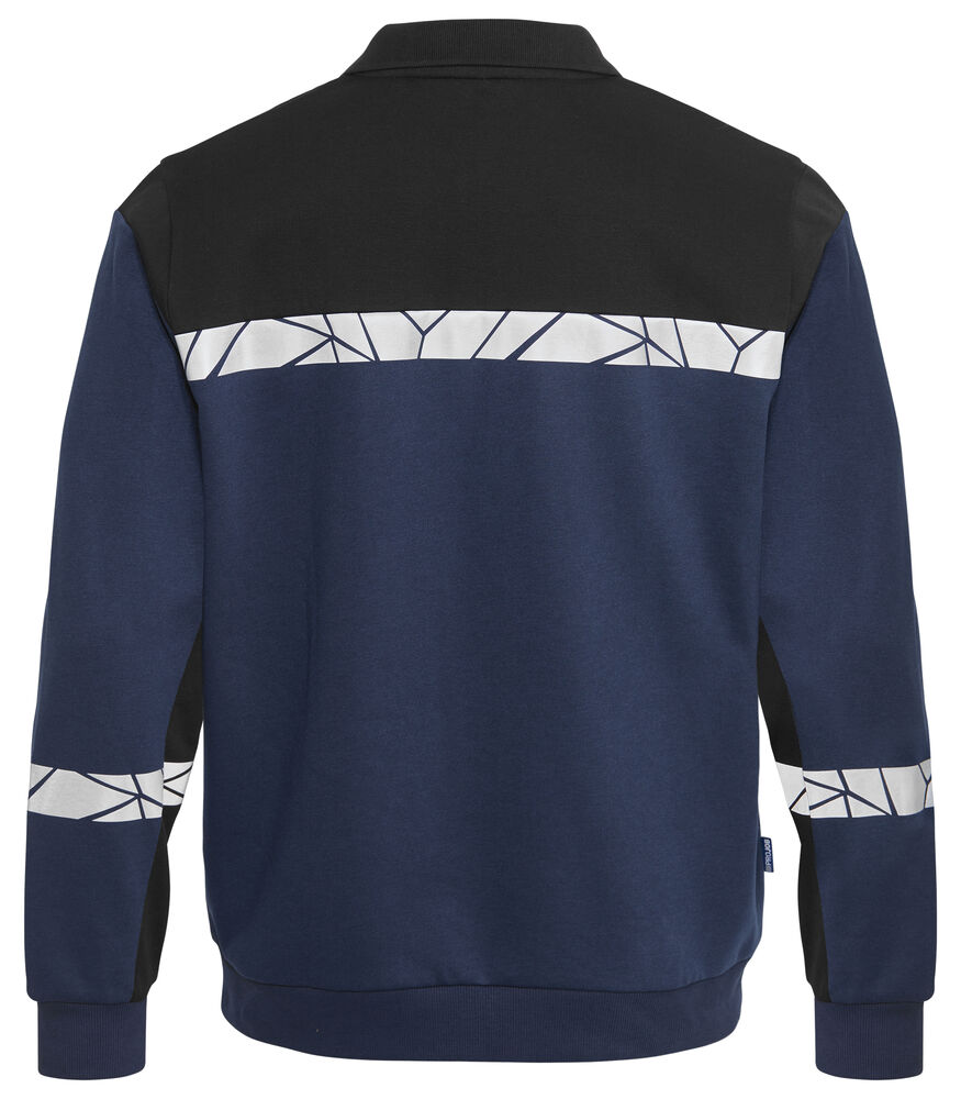 Projob 7100 POLO SWEATSHIRT
7100 POLO SWEATSHIRT 9910-VIZ - Navy/Black [5899] / XS