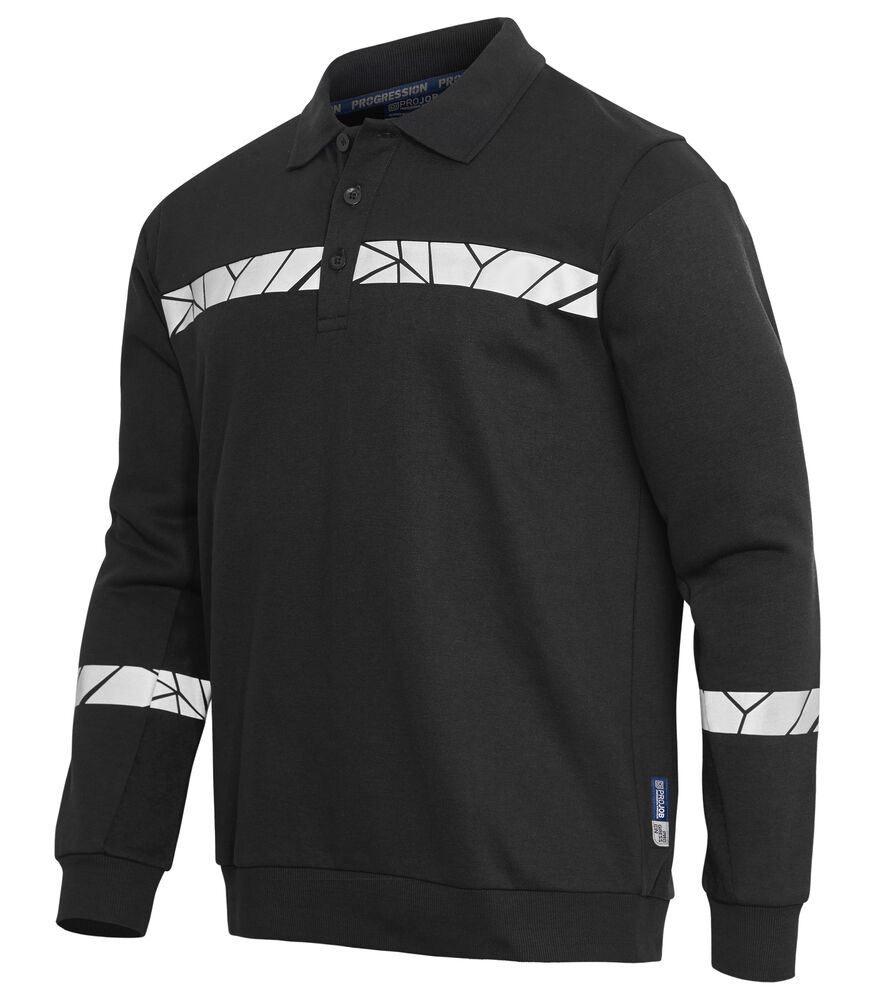 Projob 7100 POLO SWEATSHIRT
7100 POLO SWEATSHIRT 9910-VIZ - Black [9999] / XS