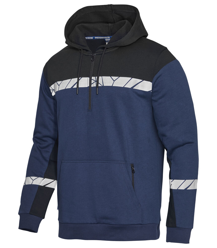 Projob 7104 HÆTTETRØJE 1/2 ZIP
7104 HÆTTETRØJE 1/2 ZIP 9910-VIZ - Navy/Black [5899] / XS