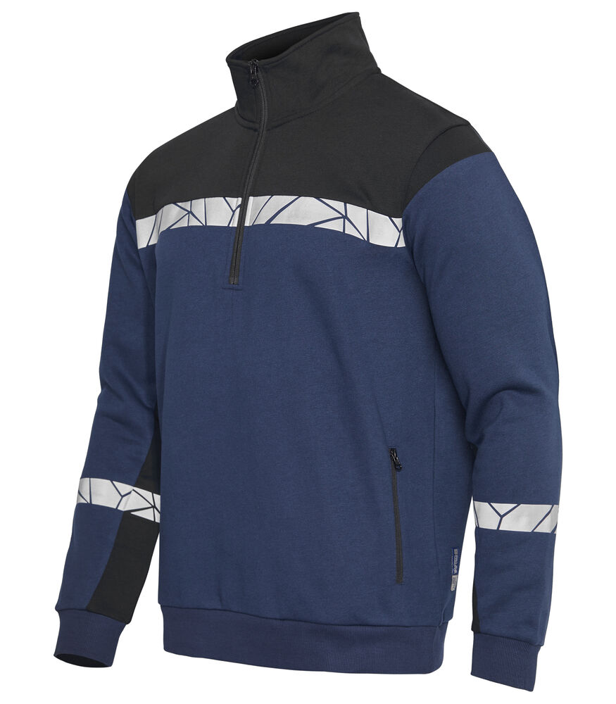 Projob 7102 SWEATSHIRT 1/2 ZIP
7102 SWEATSHIRT 1/2 ZIP 9910-VIZ - Navy/Black [5899] / XS